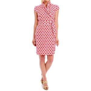 NEW ELIZABETH MCKAY Scotland Elephant Dress In Red Size 2